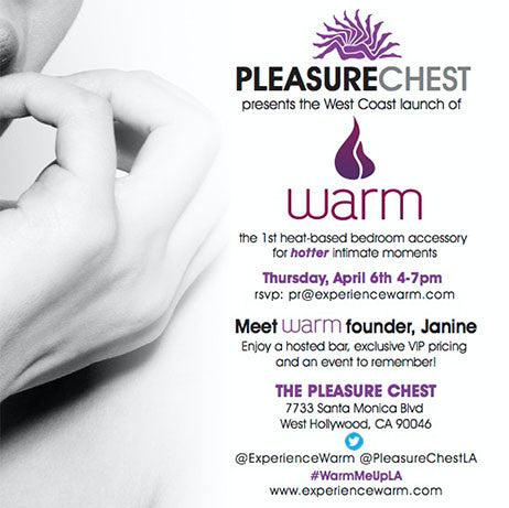 WARM hosts a launch tour at Pleasure Chest stores nationwide!